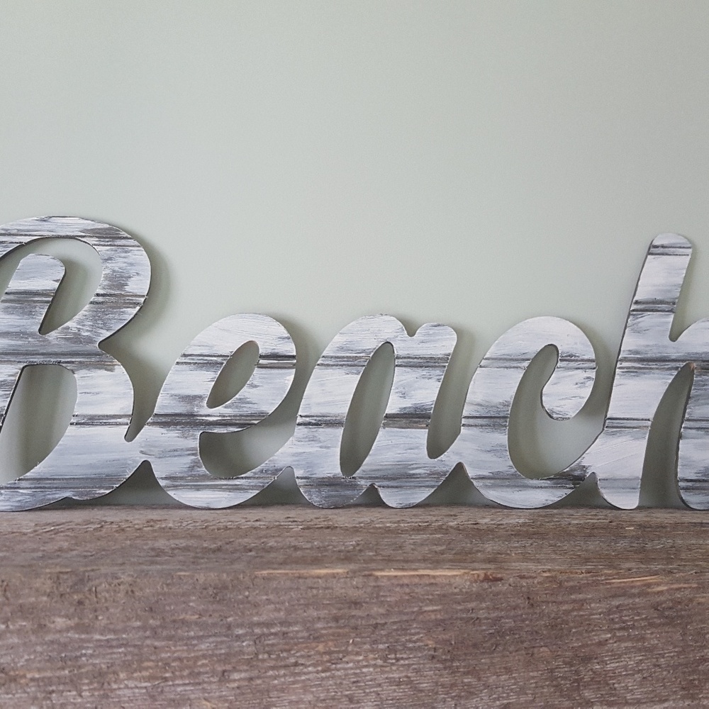 Beach sign